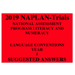 2019 Kilbaha NAPLAN Trial Test Year 5 - Language - Hard Copy
